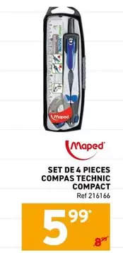De - SET DE 4 PIECES COMPAS TECHNIC COMPACT