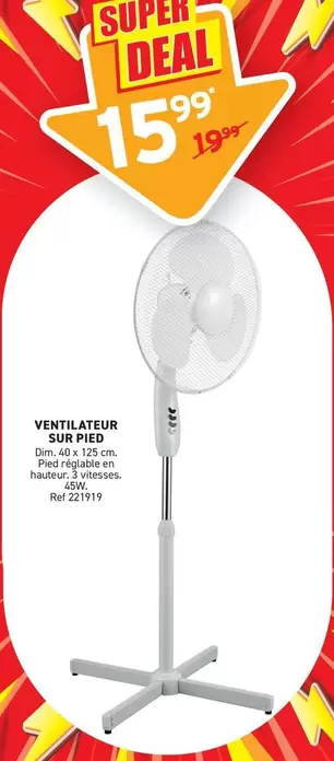 VENTILATEUR SUR PIED