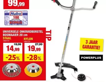 Extra - UNIVERSELE ONKRUIDBORSTEL BOSMAAIER 20 cm