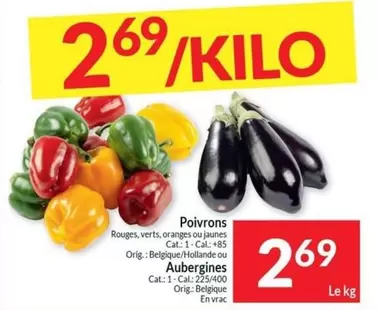 Cat - Poivrons, Aubergines