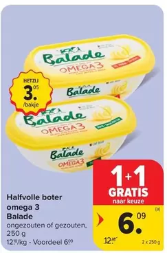 Halfvolle boter omega 3