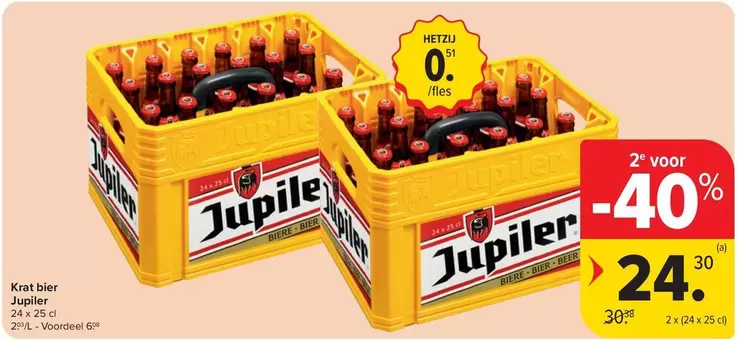Jupiler - Krat bier