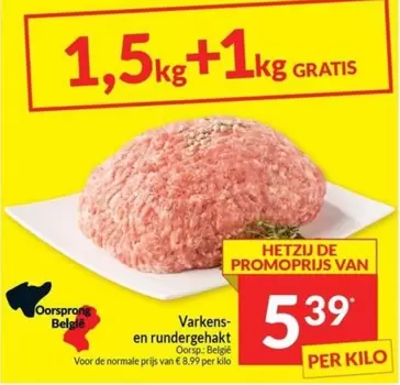 De - Varkens- en rundergehakt