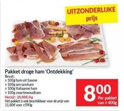 De - Pakket droge ham 'Ontdekking'