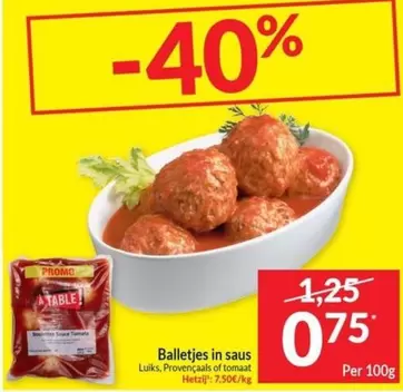 Balletjes in saus