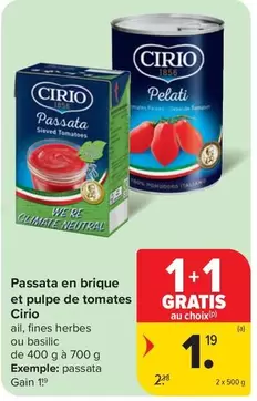 De - Passata en brique et pulpe de tomates