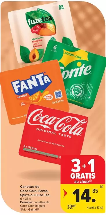 Black - Coca-Cola, Fanta, Sprite ou Fuze Tea