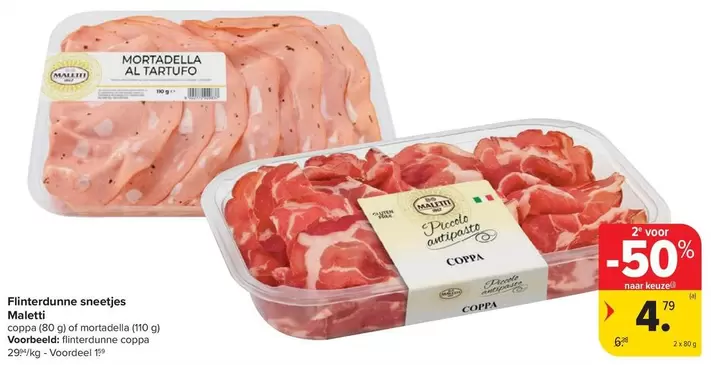 Fijndunne sneetjes