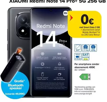 Xiaomi - Redmi Note 14 Pro+ 5G 256 GB