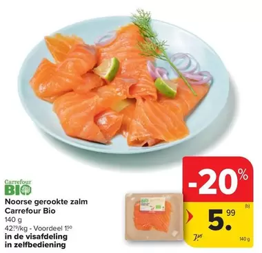 De - Noorse gerookte zalm