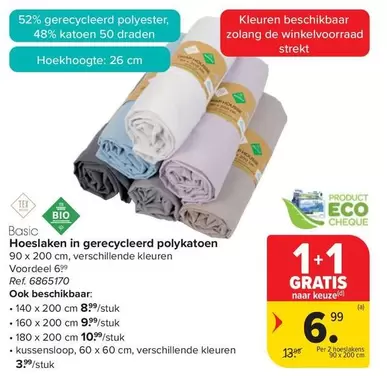 De - Hoeslaken in gerecycleerd polykatoen