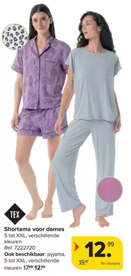 Shortama voor dames