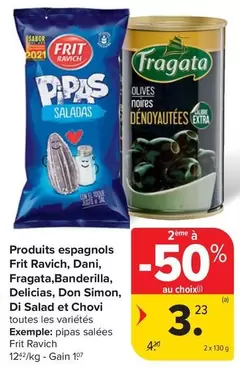 Extra - Frit Ravich, Dani, Fragata, Banderilla, Delicias, Don Simon, Di Salad et Chovi
