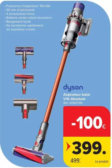 Aspirateur-balai V10 Absolute