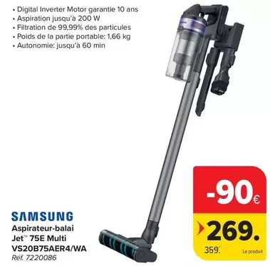 De - Aspirateur-balai Jet 75E Multi VS20B75AER4/WA