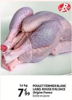 POULET FERMIER BLANC LABEL ROUGE D'ALSACE