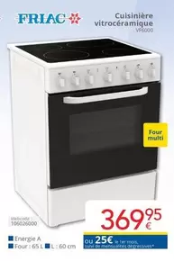 De - Cuisinière vitrocéramique V6000