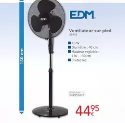 Ventilateur sur pied 33945