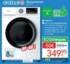 De - Wasautomaat WA 8400