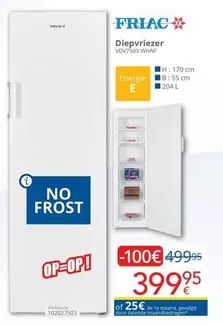 De - Diepvriezer VOV7503 WHNE