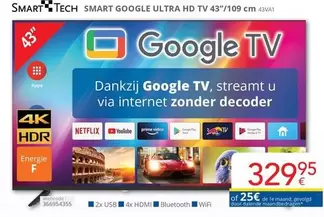 De - ULTRA HD TV 43"/109 cm