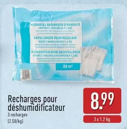 Recharges pour déshumidificateur