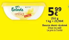 Beurre demi-écrémé