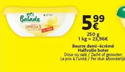 Beurre demi-écrémé