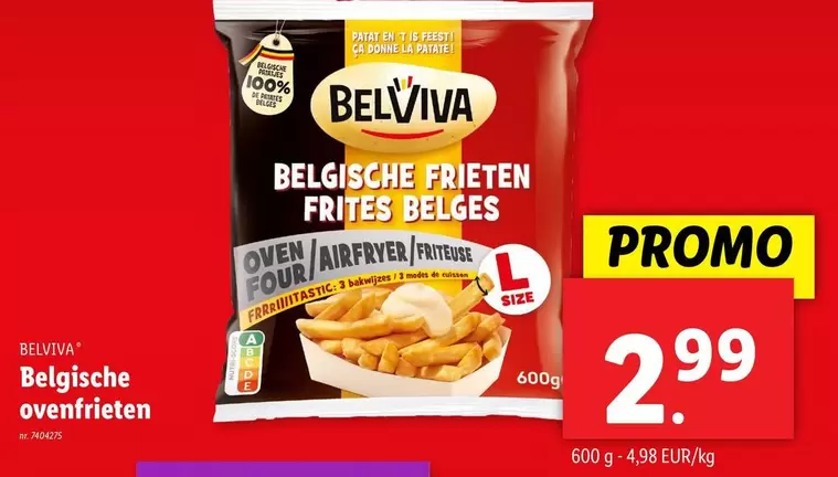 De - Belgische ovenfrieten