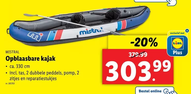 Opblaasbare kajak