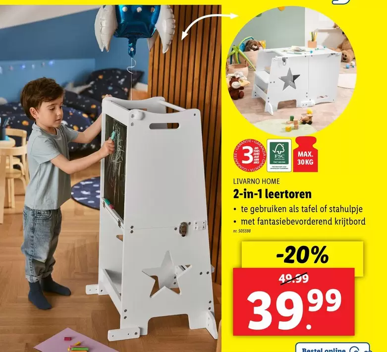 2-in-1 leertoren
