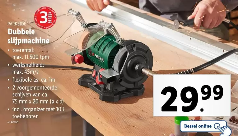 As - Dubbele slijpmachine