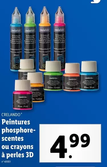 Pearl - Peintures phosphorescentes ou crayons à perles 3D