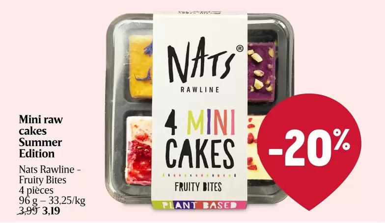 Mini raw cakes