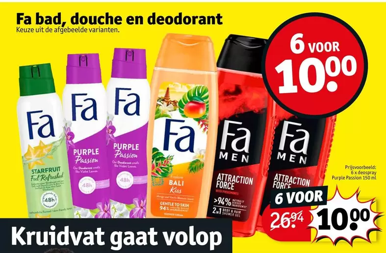 Fa - bad, douche en deodorant