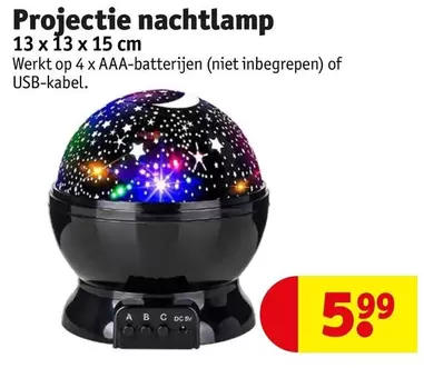 Projectie nachtlamp