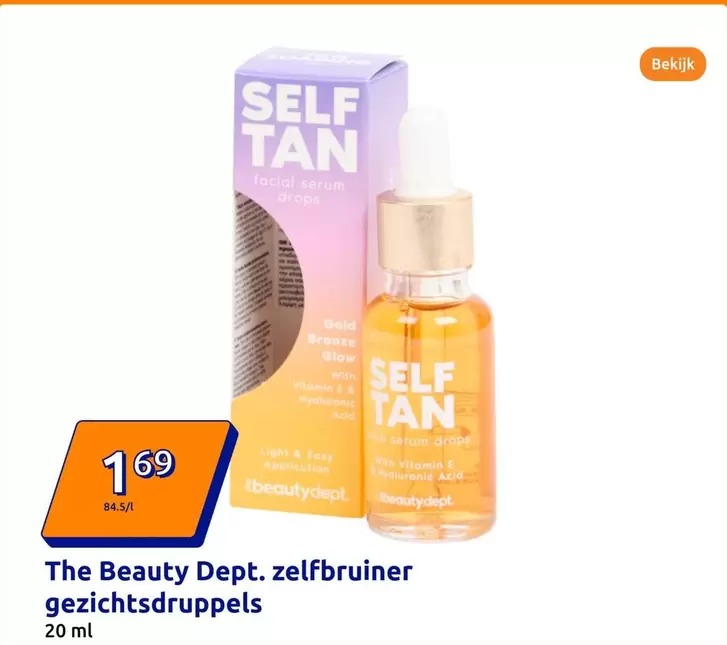 Zelfbruiner Gezichtsdrdruppels