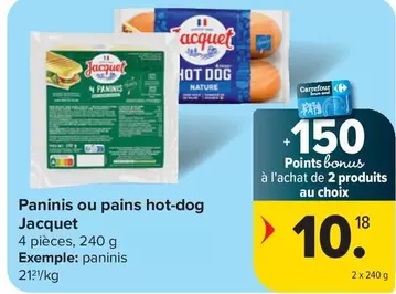 Hot - Paninis ou pains hot-dog