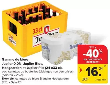 Jupiler -  0,0%,  Blue, Hoegaarden et  Pils