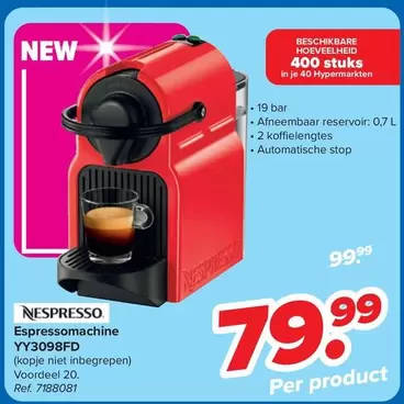 Bar - Espressomachine YY3098FD