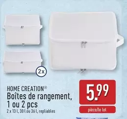 De - Boîtes de rangement, 1 ou 2 pcs