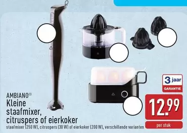 Kleine staafmixer, citruspers of eierkoker