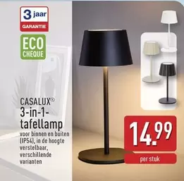 De - 3-in-1-tafellamp