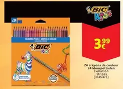 De - 24 crayons de couleur 24 kleurpotloden