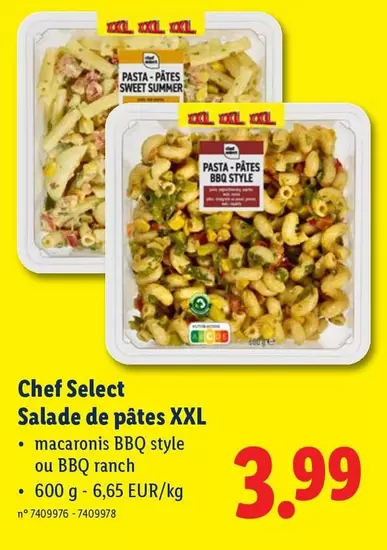 Bbq - Salade de pâtes XXL