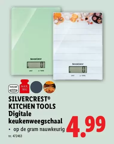 De - KITCHEN TOOLS Digitale keukenweegschaal