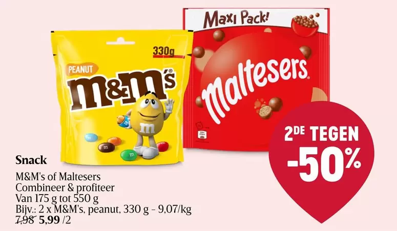 Snack - M&M's of Maltesers