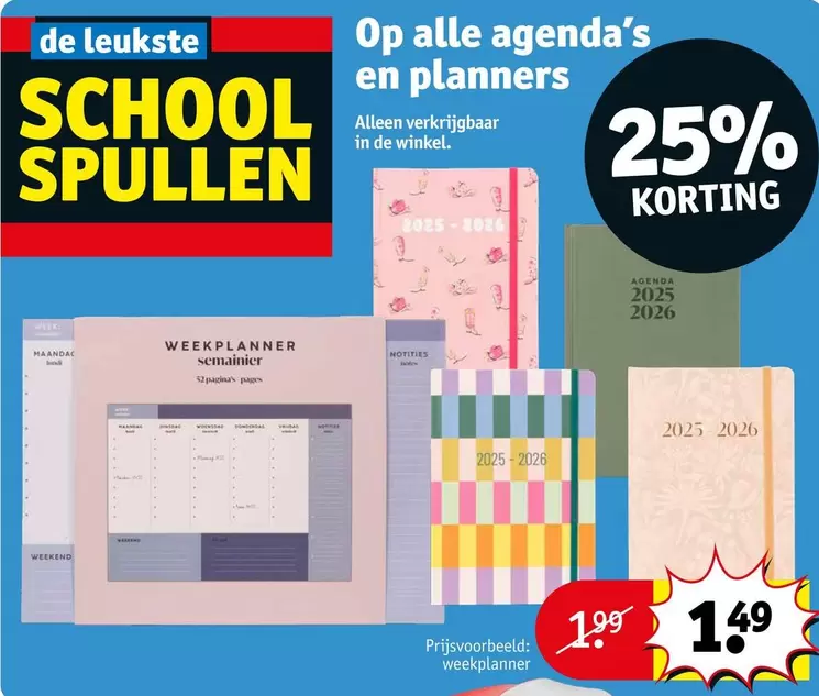 De - agenda's en planners