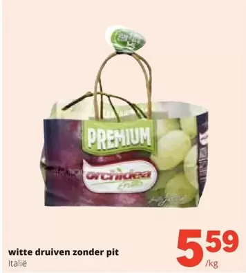Witte Druiven Zonder Pit