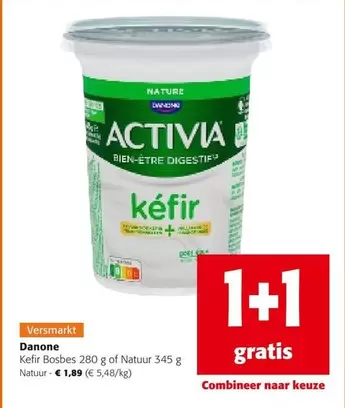 Kefir Bosbes 280 g of Natuur 345 g
